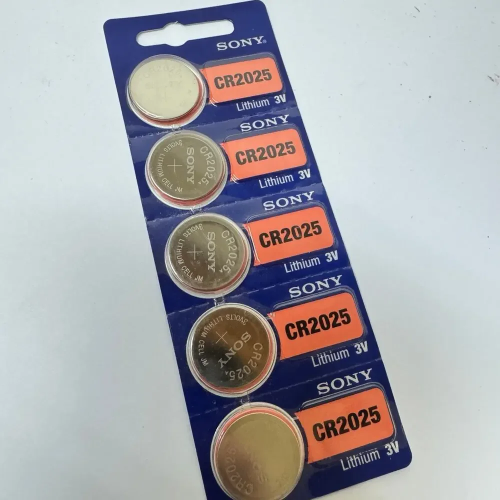 Sony CR2025 lithium 3v batteries new battery pack of 5
